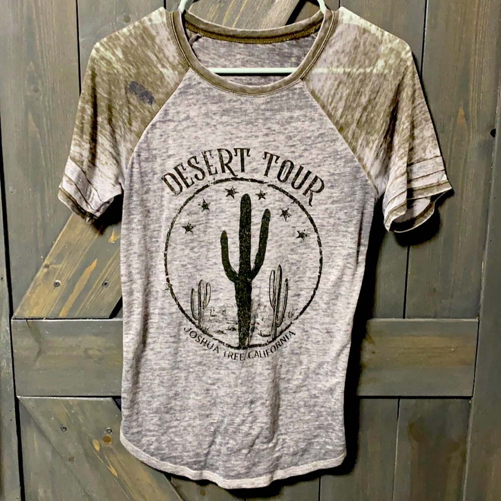 Joshua Tree Tops | Joshua Tree Shortsleeved Graphic Tee Cactus Desert Tour (S)